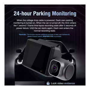 4k Dash Cam 3 máy ảnh Car DVR 3 kênh 2 inch IPS màn hình xe hộp đen karadar M700 - Product Image 4