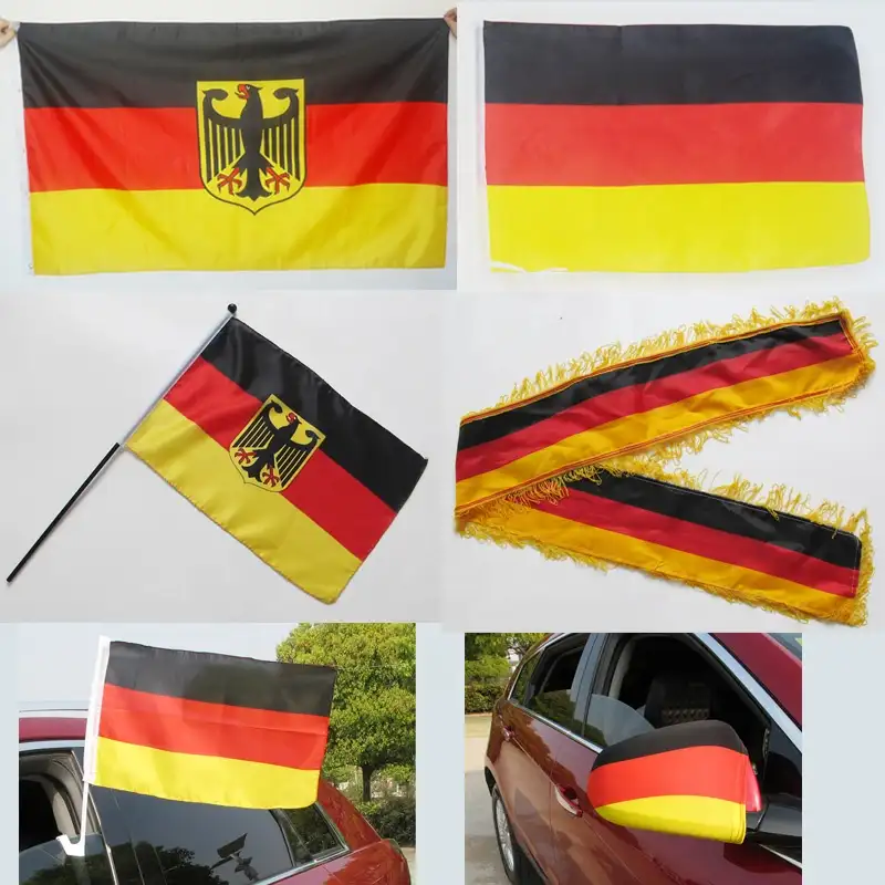 उच्च गुणवत्ता जर्मनी राष्ट्रीय ध्वज 3x5feet 90x150cm जर्मन झंडा पॉलिएस्टर