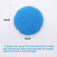 Bingzhen – Compresse chaude/froide réutilisable en forme ronde pour soulager la douleur, portable, pour la physiothérapie, avec billes de gel, idéale pour les cadeaux