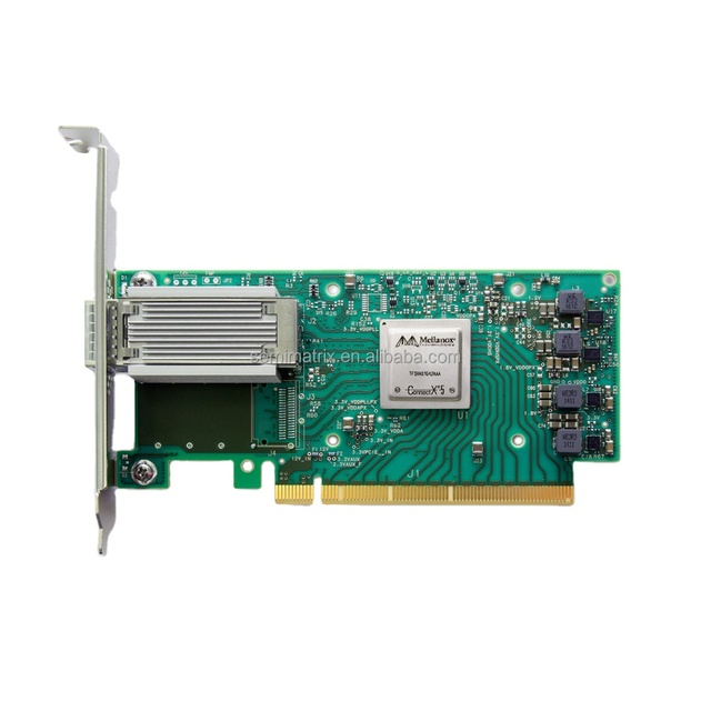 MCX516A-CDAT 100GbE Dual-Port QSFP28 PCIe Gen 4.0 X16 Connect X-5 Ex EN Network Interface Card Wireless Server Internal