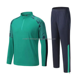 Conjunto de Pantalones Largos de Fútbol para Otoño/Invierno, Traje de Entrenamiento Deportivo Informal, con Media Cremallera, Logotipo Personalizable - Product Image 3