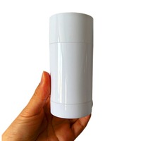 Conteneur Transparent de bâtons de déodorant 75g/emballage vide de déodorant en plastique 30g 50g Twist up