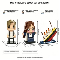 Kit de Construcción de Figuras de Ladrillos Clásicos, Juguetes Educativos de Construcción, Manualidades, Coleccionables, Regalo, Decoración, Modelo, Adorno
