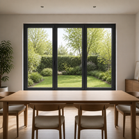Ventana Moderna de Triple Hoja con Marco de Aluminio para Villa, Jardín, Patio, Balcón, Espacio de Vida Exterior, Proyecto de Mejora del Hogar