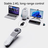 Mini Presentador Inalámbrico Air Mouse BT 5.3 con Control Láser Infrarrojo para Teléfono, Tableta, PC, Computadora Portátil, Smart TV, Reuniones PPT