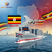 Ligne de fret maritime et aérien Ouganda DDP Service d'expédition porte-à-porte Dédouanement double Taxe incluse Transit de marchandises
