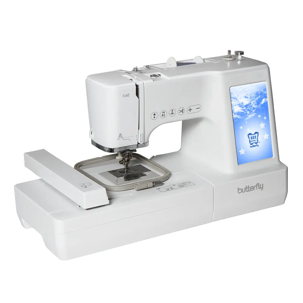 Butterfly X60 New Style High End Single Head Computerized Sewing And Embroidery Machine For Home