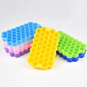 Stackable Food Grade Silicone Honeycomb Cube Tray <b>Ice</b> <b>Maker</b> Function Eco Friendly Easy Release 37 Cavity - Product Image 2