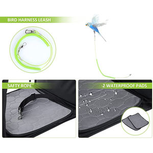 Draagbare Wandelende Camping Vogel Drager Reiskooi Met Staande Baars Opvouwbare Huisdier Vogel Drager Rugzak - Product Image 4