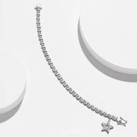 Premium gepolijste diamanten armband Luxe armbandje Exquise handgemaakte sieraden Ideaal cadeau Verloving Valentijnsdag Feestdag