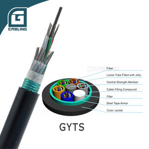 Cable de <span class=keywords><strong>Fibra</strong></span> Óptica para Exteriores Gcabling FTTH <span class=keywords><strong>Adss</strong></span> Blindado de <span class=keywords><strong>24</strong></span> Núcleos 24f G.652 Monomodo, Diámetro de 4 km, Precio para Exteriores - Product Image 3