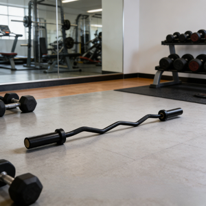 <span class=keywords><strong>Barre</strong></span> d'haltères en acier Cerakote de Rising Fitness pour l'haltérophilie et la salle de sport. Produit de poids libres - Product Image 2