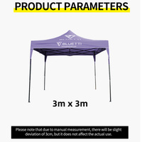 Tente pliante publicitaire à quatre pieds, imperméable, avec logo personnalisé imprimé, pour salon professionnel et exposition