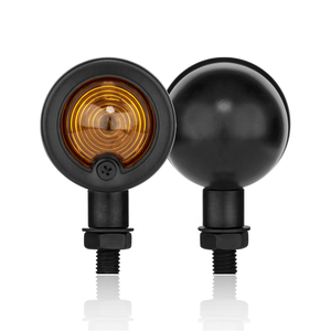 10MM 12V 5W motocicleta Mini bala intermitente ámbar indicador de señal de vuelta de luz para Cafe <span class=keywords><strong>Racer</strong></span> - Product Image 2