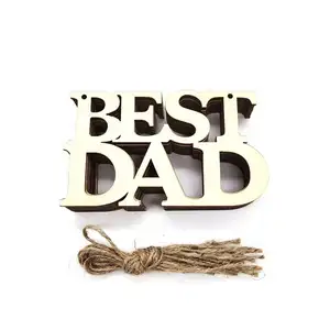 Factory Price Accept Customization Happy Father's Day Unique Wood Board Gifts For Dad Greeting Present