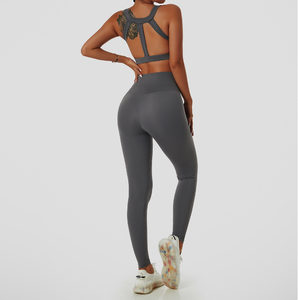Recycled Hot Sell <strong>Tik</strong> <strong>Tok</strong> New Design Custom 2 Pieces Yoga <strong>Sets</strong> Women Fitness Yoga Wear Sport Bra and Yoga Pants <strong>Set</strong> - Product Image 5