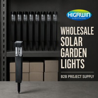 Lampadaire solaire carré SMD LED 8LM blanc chaud 3000K 1.2V 600mAh batterie Ni-MH 46x46mm panneau lampe de jardin extérieure