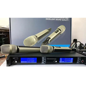 Micrófono Inalámbrico UHF de <span class=keywords><strong>Doble</strong></span> Canal Voxfull SKM9000 Original para Actuaciones en Escenario - Product Image 6