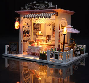 <span class=keywords><strong>Casa</strong></span> <span class=keywords><strong>de</strong></span> Muñecas en Miniatura, Muebles con Luces LED 3D, <span class=keywords><strong>Casa</strong></span> <span class=keywords><strong>de</strong></span> <span class=keywords><strong>Madera</strong></span> en Miniatura, <span class=keywords><strong>Casa</strong></span> <span class=keywords><strong>de</strong></span> Muñecas para <span class=keywords><strong>Niñas</strong></span>, Juguete Hecho a Mano - Product Image 4