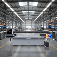 Nouvelle version améliorée semi-automatique pour imprimante UV à plat HC 2613 avec positionnement Max Vision haute précision industrielle, garantie 1 an