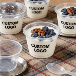 Vasos de Plástico de 16 oz para Yogurt y Postres, con Tapas y Cucharas - Product Image 4