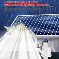 Lampadaire solaire IP67 à alimentation directe d'usine avec corps en ABS, panneaux LED alimentés par cellules et capteur pour usage extérieur en jardin