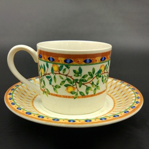 Oferta Especial: Taza y Platillo de Cerámica Retro con Diseño de Limonero Británico para Café o Té - Product Image 4