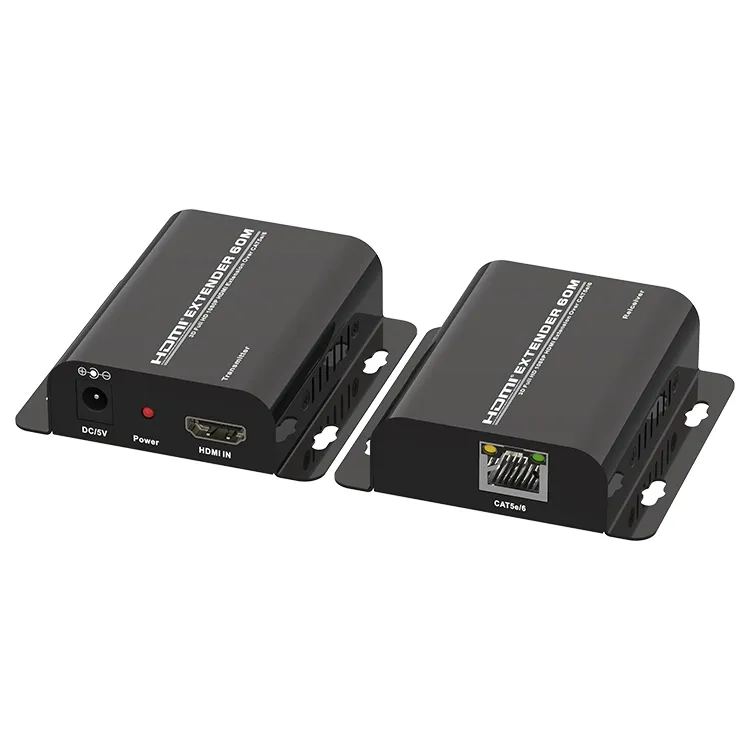 1080P 3D 60m HDMI vers RJ45 Extender sur IP Single CAT5e Cat 6 Ethernet LAN 60m Hdmi Extender