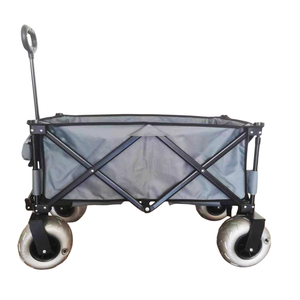 Zware 9 Inch Ballon Wiel Staal Outdoor Opvouwbare Camping Wagon Kar Oem Aanpasbare <span class=keywords><strong>Hand</strong></span> Strand <span class=keywords><strong>Trolley</strong></span> - Product Image 2
