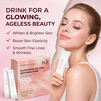 Peptides Marins Gluta Halal Meilleur Supplément de Beauté Poudre de Collagène Oral en Sachet Lait de Poisson pour Blanchiment Cutané OEM