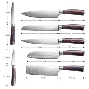 Cuchillo <span class=keywords><strong>de</strong></span> <span class=keywords><strong>Chef</strong></span> IOKO con Mango <span class=keywords><strong>de</strong></span> Madera <span class=keywords><strong>de</strong></span> Pakka, Acero Inoxidable 4CR13, Cuchillo <span class=keywords><strong>de</strong></span> Carnicero Estilo Japonés para Rebanar, Pelar y Cortar Carne <span class=keywords><strong>de</strong></span> Res - Product Image 6
