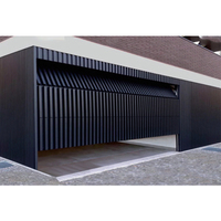 Vente en gros de portes de garage électriques sectionnelles solides Surface finie antivol en alliage d'aluminium isolée pour villa