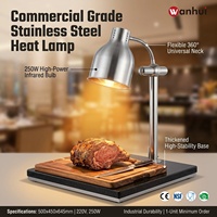 Lampe chauffante infrarouge pour aliments, base en marbre, pour hôtel, restaurant, buffet, traiteur, équipement de cuisine