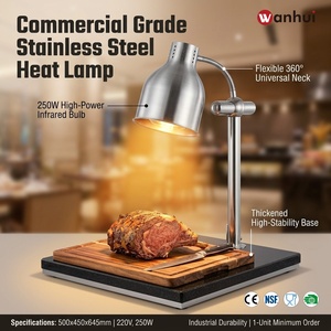 Lampe chauffante infrarouge pour aliments, base en marbre, pour hôtel, restaurant, buffet, traiteur, équipement de cuisine - Product Image 1
