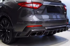 Kit carrosserie et accessoires pour Maserati Levante LD 2016-2022 : Lame de pare-chocs avant, jupes latérales, spoiler de coffre arrière, diffuseur et séparateur - Product Image 3