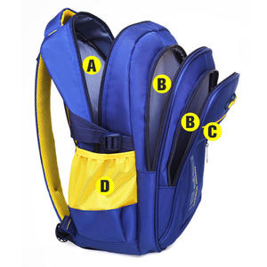 Sac à dos en cuir synthétique microfibre pour garçons d'école primaire et collège avec logo imprimé, grande capacité, <span class=keywords><strong>cartable</strong></span> pour enfants - Product Image 4