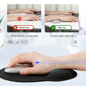 Alfombrilla de ratón ergonómica impresa antideslizante 3D de tela personalizada con reposamuñecas soporte brazo reposamanos muñequeras en stock - Product Image 4