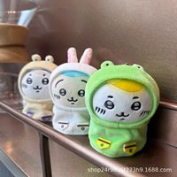 Boneka Gantungan Kunci Seri Jas Hujan ChiiKawa, Figurine Plush, Hiasan Gantung Tas Ransel, Boneka