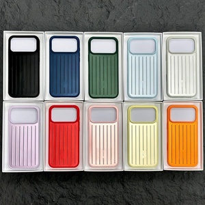 Étui de téléphone portable de luxe en alliage d'aluminium, coque antichoc en métal, anti-traces de doigts, IMD, conçu pour 17 Pro Max - Product Image 1