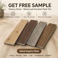 Baldosa de Porcelana con Aspecto de Madera Personalizada OEM, 75x479mm, Marca Privada, Multicolor, Acabado Mate, para Proyectos de Distribución
