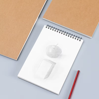 Carnet de croquis en cuir dur personnalisé carnet de croquis en papier noir bloc-notes fournitures pour étudiants pour croquis et dessin
