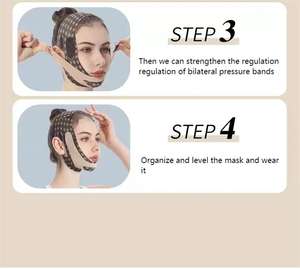 Top classement post-chirurgie ceinture faciale réutilisable mince levage V ligne visage Shaper mentonnière masque visage minceur pansement - Product Image 5