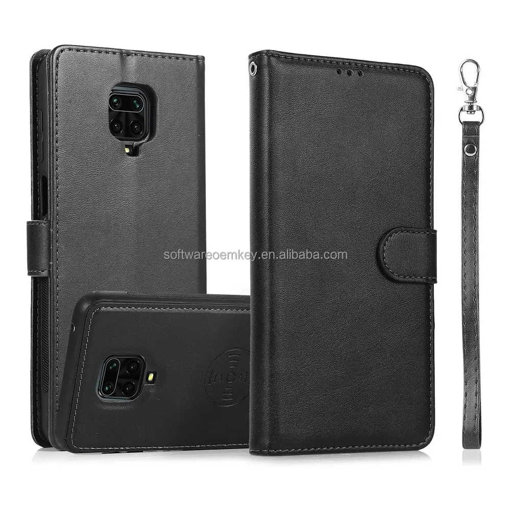 Shockproof Berdiri Terpisah Penutup Belakang untuk Xiaomi Redmi Note 8 9 Pro 9S Magnetic Slot Kartu Kulit Dompet CaseFor Redmi 9 9A 9C