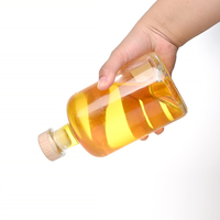 Contenants à jus réutilisables pour boire du thé au lait 350ml 500ml 750ml Bouteilles à jus en verre personnalisées