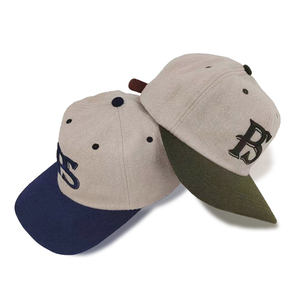 Custom Designed Vintage <strong>Woollen</strong> Snapback <strong>Hat</strong> for <strong>Men</strong> Two-Tone Tweed Baseball Style Women Sporty Leather Belt Buckle Cap - Product Image 1