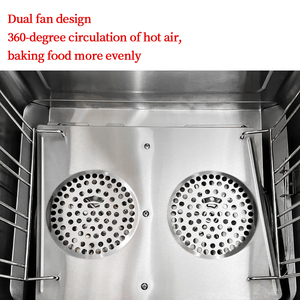 فرن دوران هواء ساخن من 4 أطباق مؤقت للاستخدام المنزلي والتجاري، فرن تارت البيض بدرجة حرارة ثابتة، فرن خبز بيتزا أوروبي - Product Image 2