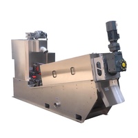 Machine de déshydratation des boues à vis modèle HDL-201, déshydrateur de boues en acier inoxydable, faible consommation d'énergie, séparateur solide-liquide