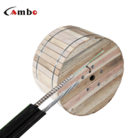 Fibra óptica 1-12 Núcleo Modo único Cable de fibra para exteriores GYXTC8S Cable de fibra óptica 1km Precio