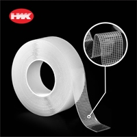 HWK Heavy Duty Étanche Acrylique Transparent PMMA Nano Double Face Grille Bande Double Maille Ruban Adhésif Collant Papier Film