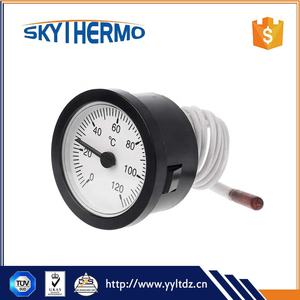 Su Sıcaklığı Testi Kılcal Termometre Plastik Yuvarlak Uzaktan Okuma Termometresi 0-120C Termometre - Product Image 5